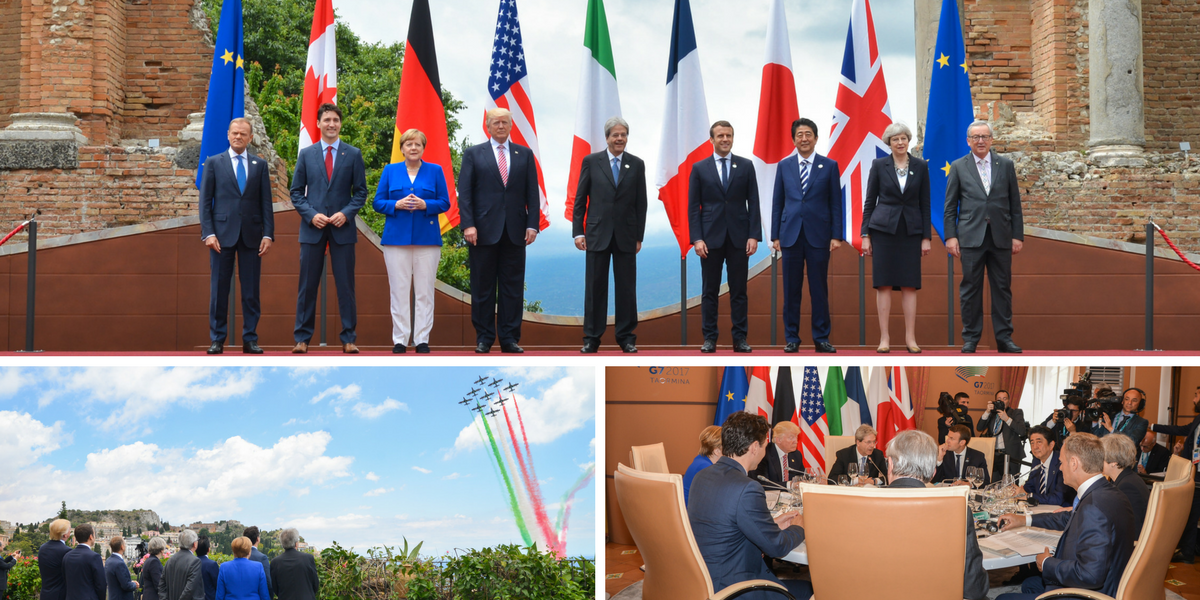 The G7 in Taormina has begun