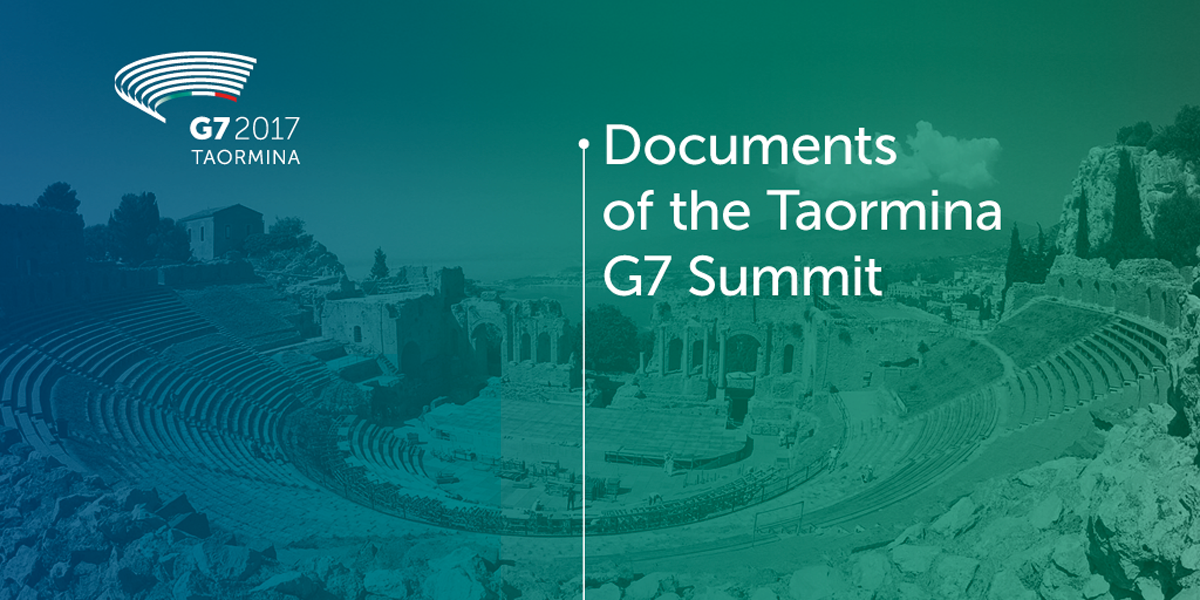 Documents of the G7 Summit in Taormina