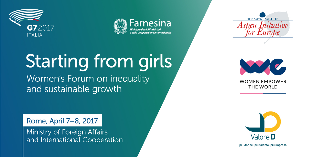 Il G7 delle Donne: #W7StartingFromGirls Il G7 delle Donne: #W7StartingFromGirls