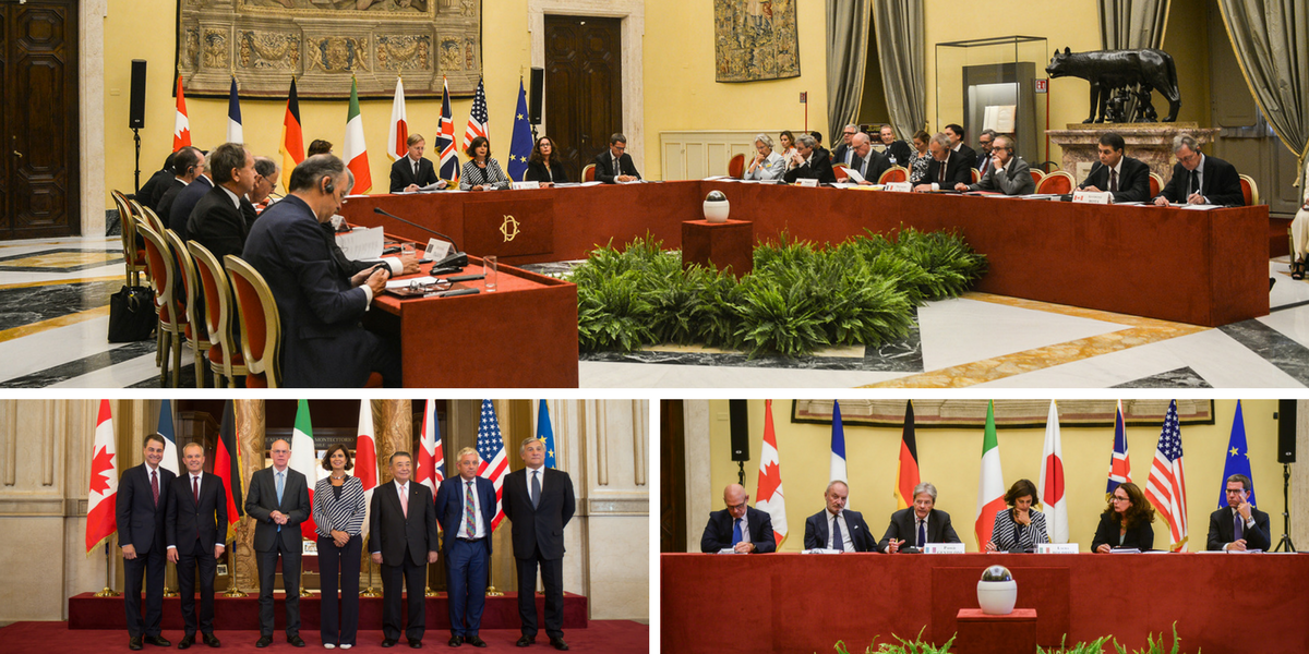 15^ Conferenza dei Presidenti delle Camere dei Paesi del G7 a Roma. Focus su prevenzione e lotta al terrorismo. 15^ Conferenza dei Presidenti delle Camere dei Paesi del G7 a Roma. Focus su prevenzione e lotta al terrorismo.