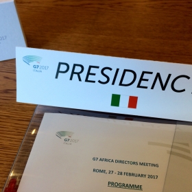Presidenza Riunione dei G7 Africa Directors