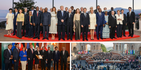 Terminato il primo giorno del G7 di Taormina