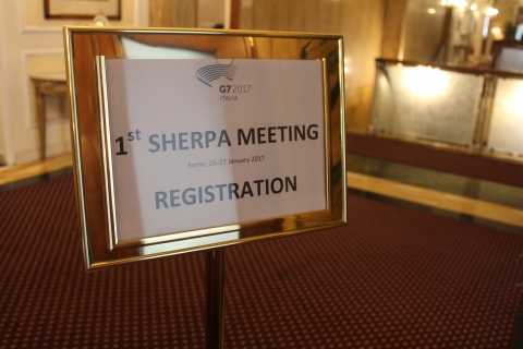 1° Riunione Sherpa, 26-27 Gennaio