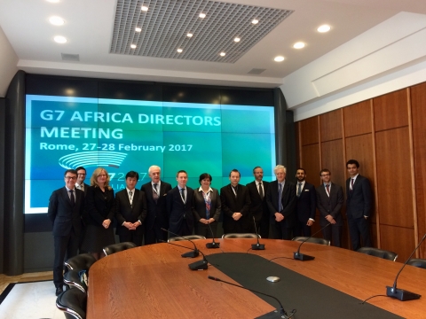 Riunione dei G7 Africa Directors Gruppo